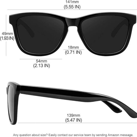 3 Pack Polarized Sunglasses for Women Men Trendy Classic Retro Designer  Style main image 5